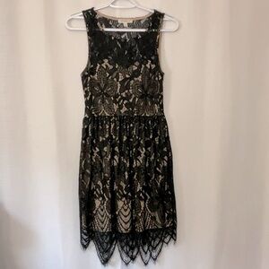 Love Fire Girl Black Lace Dress Size M